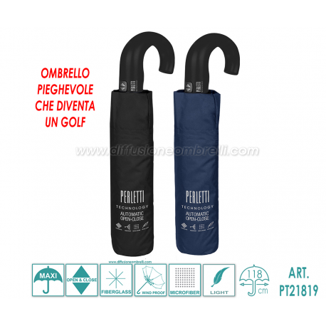 OMBRELLO GOLF UOMO APRI-CHIUDI P.TECHNOLOGY ART. 21819