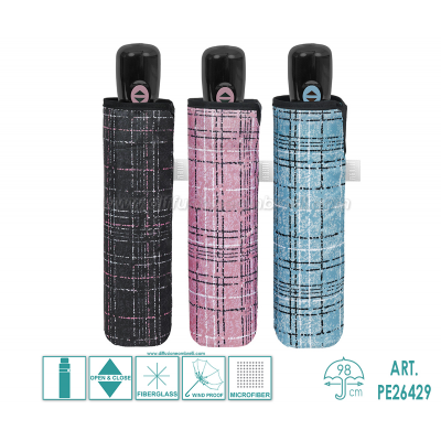 OMBRELLO DONNA APRI-CHIUDI PERLETTI TIME ART. 26429