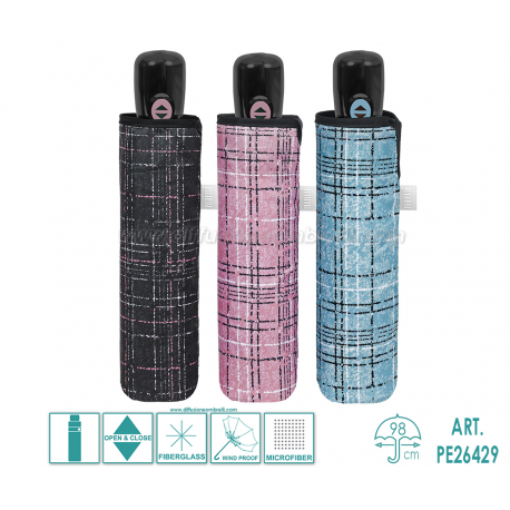 OMBRELLO DONNA APRI-CHIUDI PERLETTI TIME ART. 26429