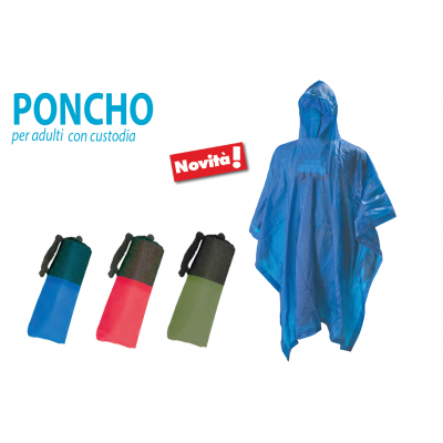 PONCHO ADULTI IMPERMEABILE CON CUSTODIA ART. 120