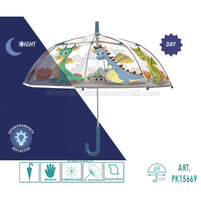 OMBRELLO KIDS DRAGHI LUNGO MAN. ART. 15669