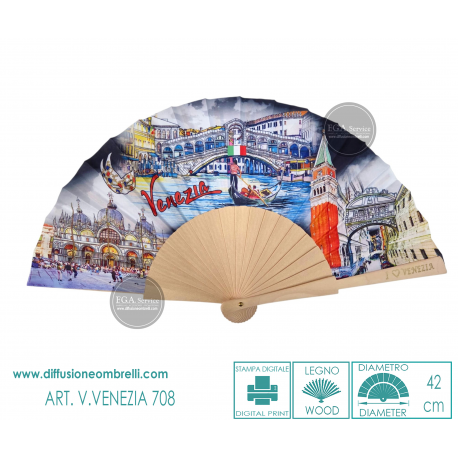 VENTAGLIO IN LEGNO VENEZIA CITTA'