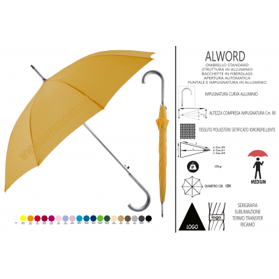 Umbrellas Print advertising with Custom Logo Ref. ALWORD