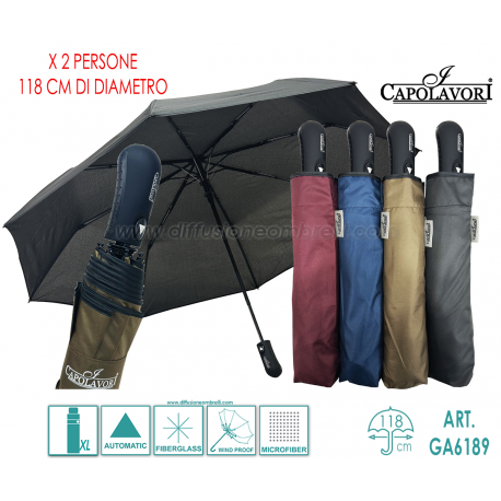 OMBRELLO MINI/MAXI UNISEX AUT. I CAPOLAVORI 6189