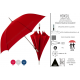 Umbrellas Print advertising with Custom Logo Ref. HDKSIL