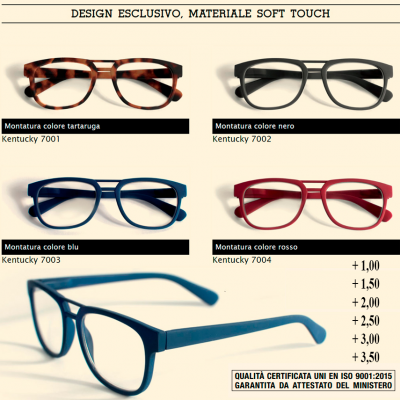 RICARICA MODELLO KENTUCKY 4 PZ PER DIOTTRIA A SCELTA