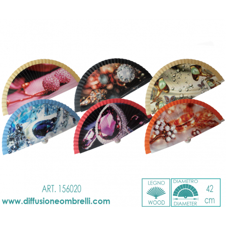 VENTAGLIO LEGNO GIOIELLI ART.156020