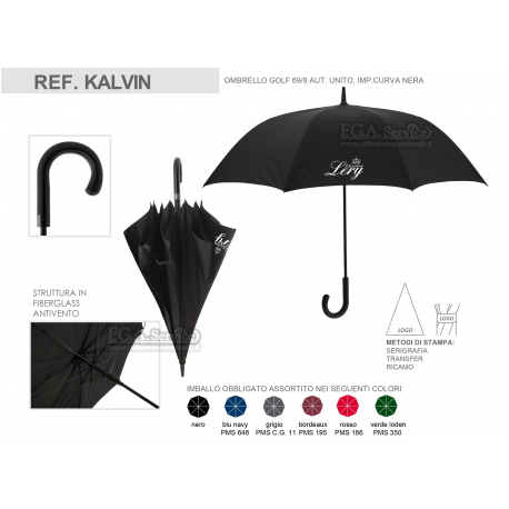 Umbrellas Print advertising with Custom Logo Ref. KALVIN