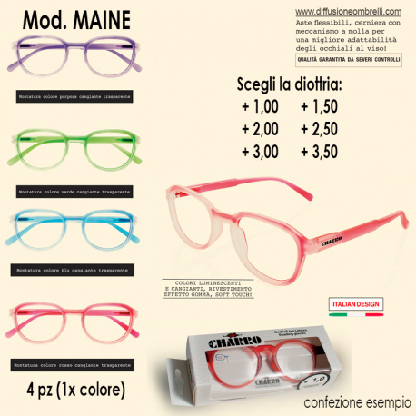 RICARICA ART. MAINE 4 PZ PER DIOTTRIA A SCELTA