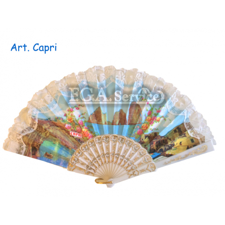 VENTAGLIO CAPRI PLASTICA SOUVENIR